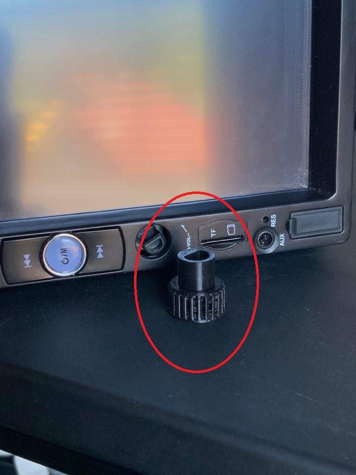 Bouton de réglage volume poste radio 7010B