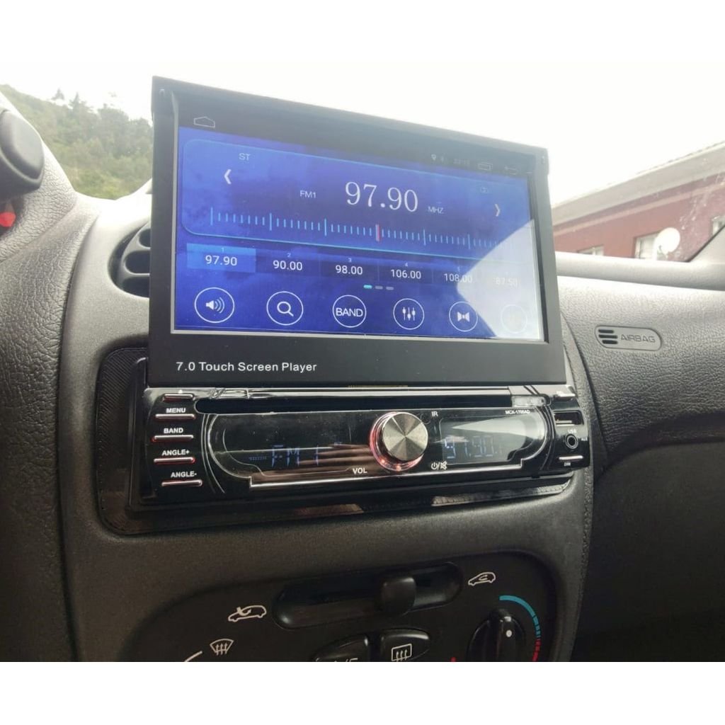 Entretoise / Cache Autoradio 1-DIN (Spécial Écran) Peugeot 206